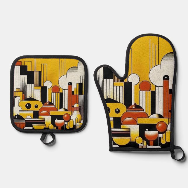 Set De Manoplas Art Deco (Anverso)