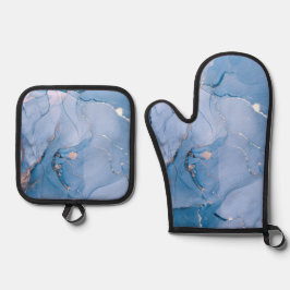 Set De Manoplas Arte fluido moderno