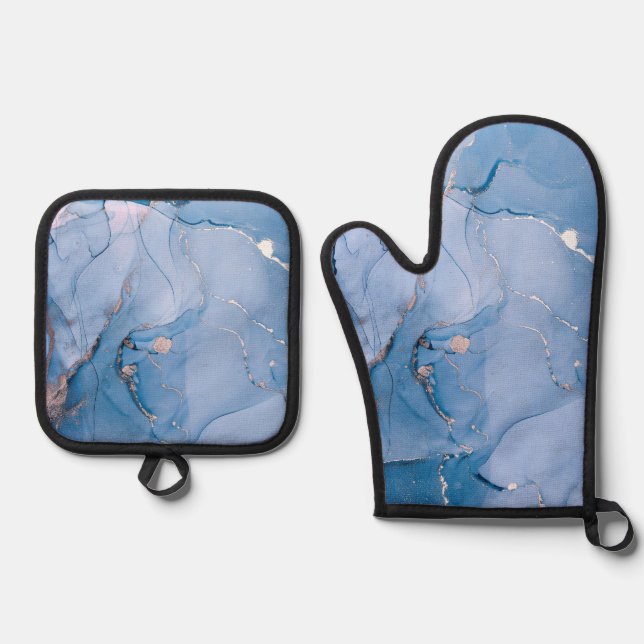 Set De Manoplas Arte fluido moderno (Anverso)