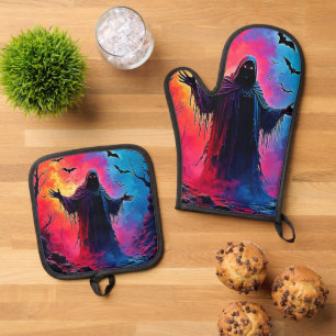 Set De Manoplas Asombroso Demón vestido con diseño de sombras