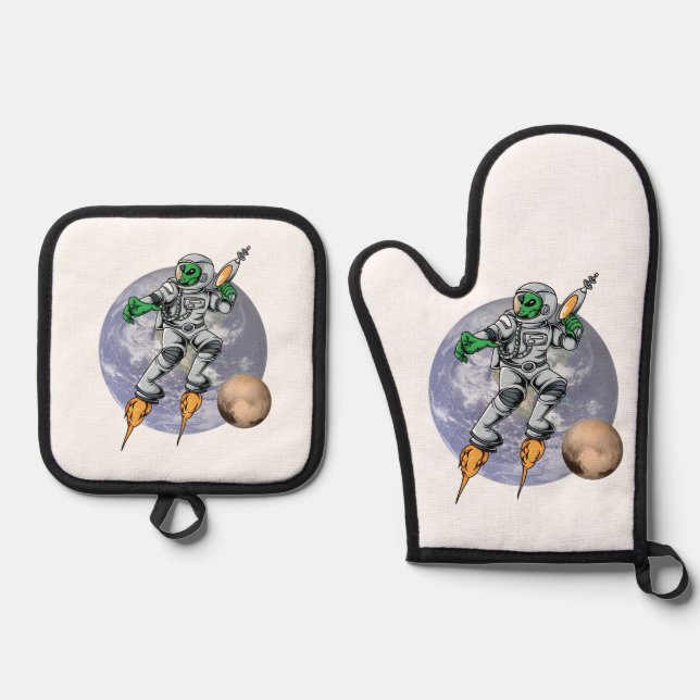 Set De Manoplas astronauta alienígena (Anverso)
