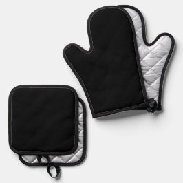 Set De Manoplas Autoridad Simple® Negra
