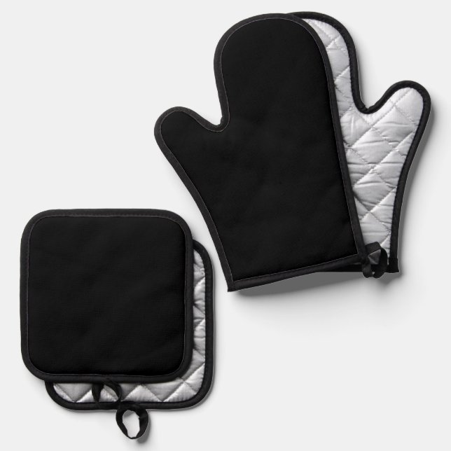 Set De Manoplas Autoridad Simple® Negra (Anverso/Reverso)