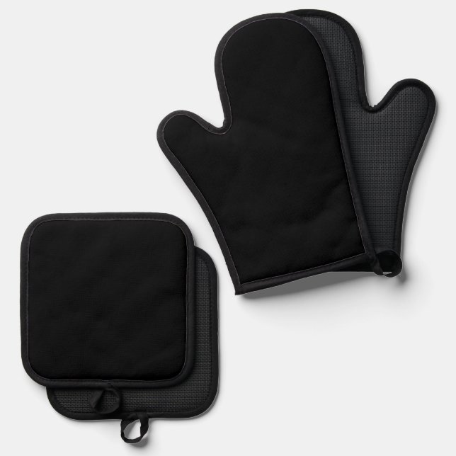 Set De Manoplas Autoridad Simple® Negra (Anverso/Reverso)