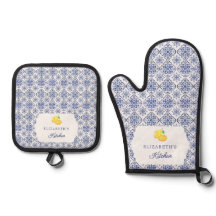 Azulejo Azul De Limón Italiano Personalizado Medit