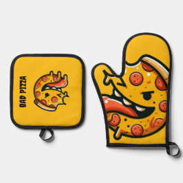 Set De Manoplas bad pizza funny food pepperoni italian