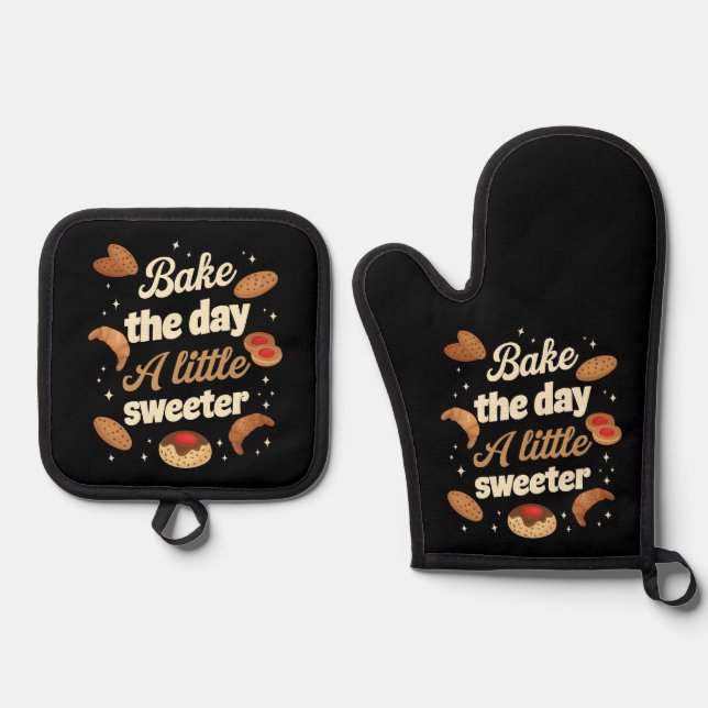 Set De Manoplas Bake the day a little sweeter (Anverso)