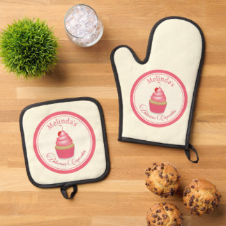Set De Manoplas Baker Cupcakes