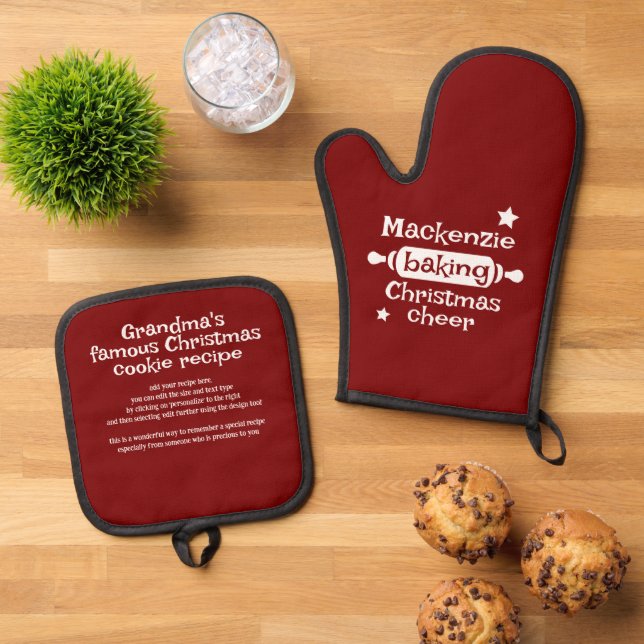 Set De Manoplas Baking Navidades Cheer (De arriba hacia abajo)