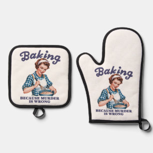 Set De Manoplas Baking Porque El Asesinato Está Equivocado