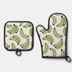 Set De Manoplas Banana Parade Sage Green