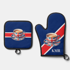 Set De Manoplas Bandera Británica Estética Enseñanza Inglesa