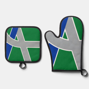 Set De Manoplas Bandera de Albany, Oregón