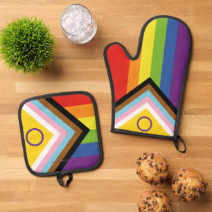 Set De Manoplas Bandera de orgullo intersexual de SlipperyJoe's fo