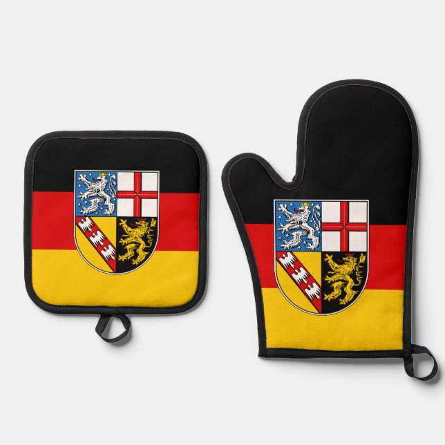 Set De Manoplas Bandera del Bebé Sarre (Anverso)