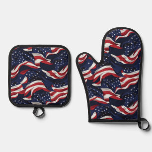 Set De Manoplas Bandera Patriótica