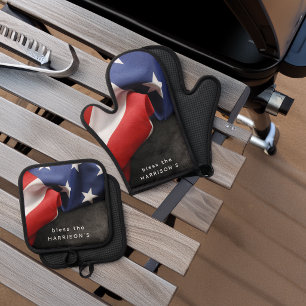Set De Manoplas Bandera personalizada de EE. UU. Patriótica