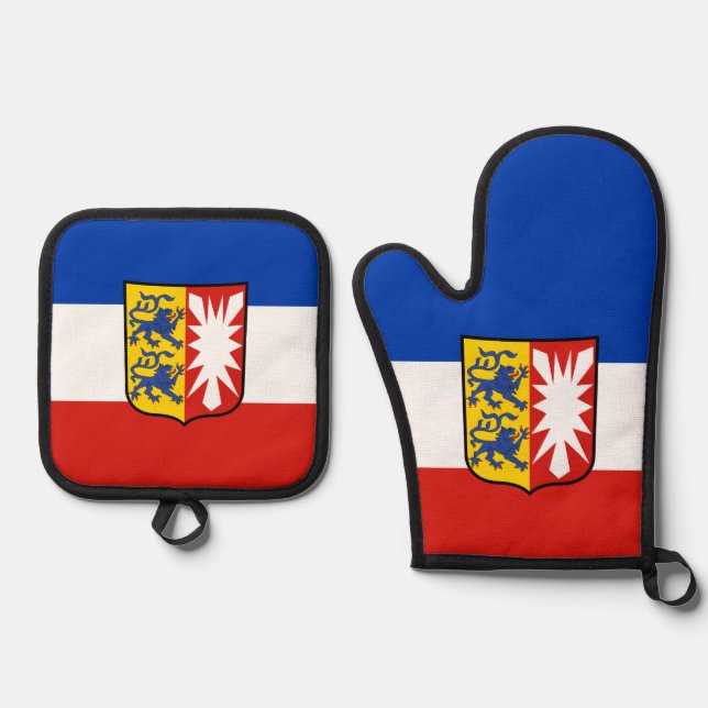 Set De Manoplas Bandera Schleswig-Holstein Mouse Pad (Anverso)