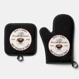 Set De Manoplas Bar & Grill BBQ Grill Master