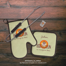 Barlovento BOERSEUN personalizado Afrikaans Braai