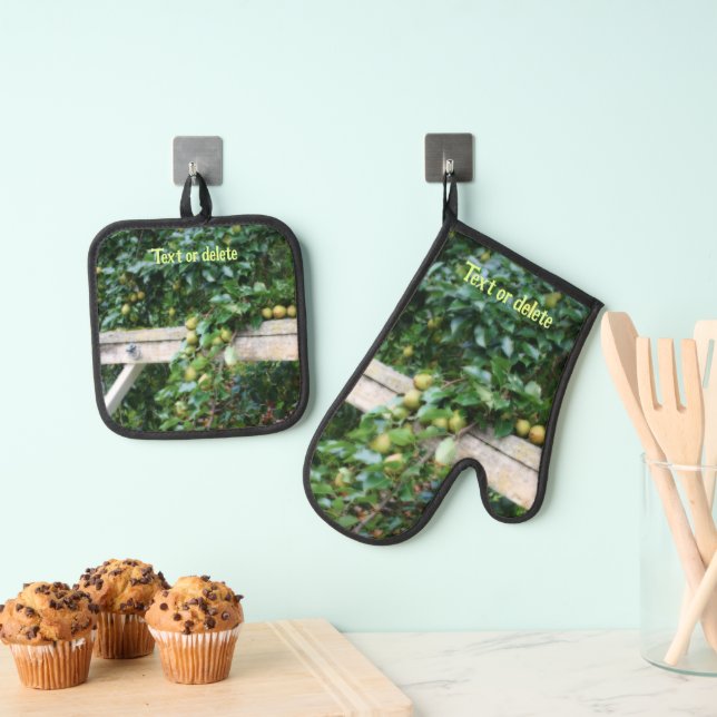 Set De Manoplas Bartlett Pears On Tree Personalizado (Insitu (colgante))