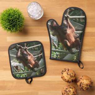 Set De Manoplas Bebé Orangutan - Aguanta ahí.