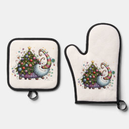 Set De Manoplas Bebida del árbol de Navidad