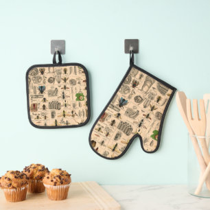 Set De Manoplas Bee Insect Bug Wasp Naturaleza Abejas Pintura