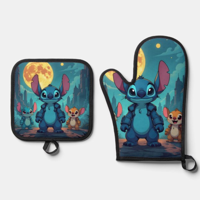 Set De Manoplas Beste Freunde fürs Leben – Lilo & Stitch   (Anverso)