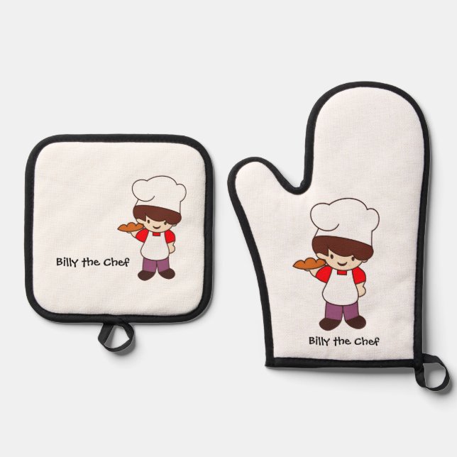 Set De Manoplas Billy the Chef Masterchef Print  (Anverso)