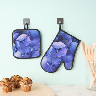 SET DE MANOPLAS BLUE HYDRANGEA