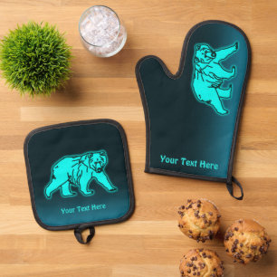 Set De Manoplas Blue Kodiak Bear