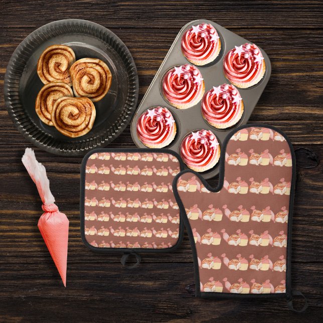 Set De Manoplas Bolsas de bollería, panecillos de canela y bizcoch (Subido por el creador)