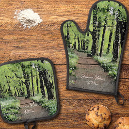 Set De Manoplas Bonito Woodland personalizada