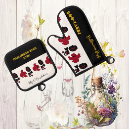 Set De Manoplas BoO Land Ghosts Script Halloween Bash Black Cats