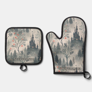 Set De Manoplas Bosque nigeriano encantado con Castillo Oscuro - É