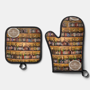 Set De Manoplas Botellas de cerveza Oven Mitt & Pot Holders
