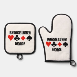 Set De Manoplas Bridge Lover Inside Four Card Suite