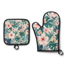Brisa Botánica - Tropical Floral Oven Mitt & Pot