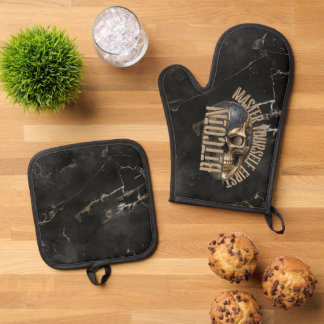 Set De Manoplas BTC motivation | Skull | Gold Marble