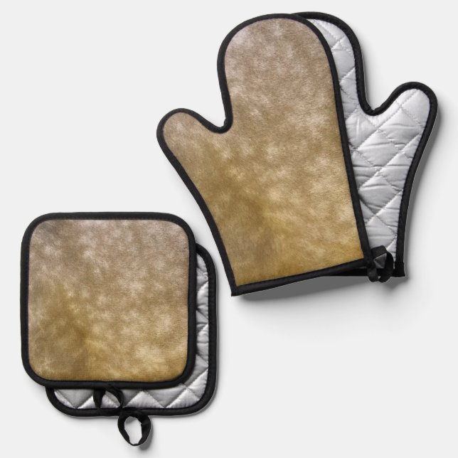 Set De Manoplas Buckskin Horario Dapples Coat Pattern (Anverso/Reverso)