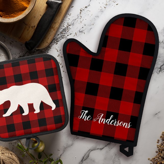 Set De Manoplas Búfalo Rojo Tapado y Oso | Entrega de nombre perso (Subido por el creador)