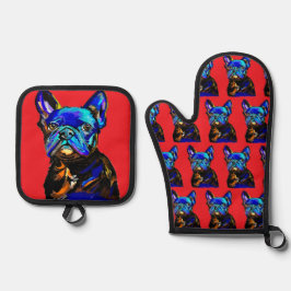 Set De Manoplas Bulldog francés