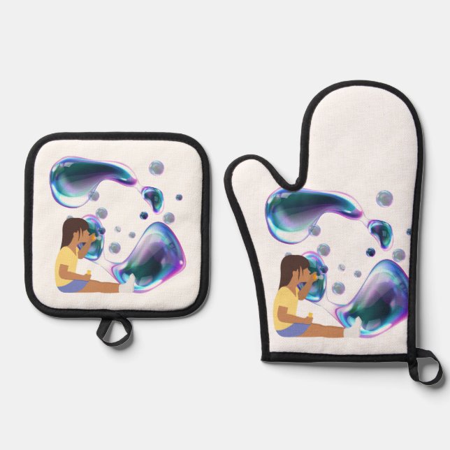 Set De Manoplas burbuja de jabón (Anverso)