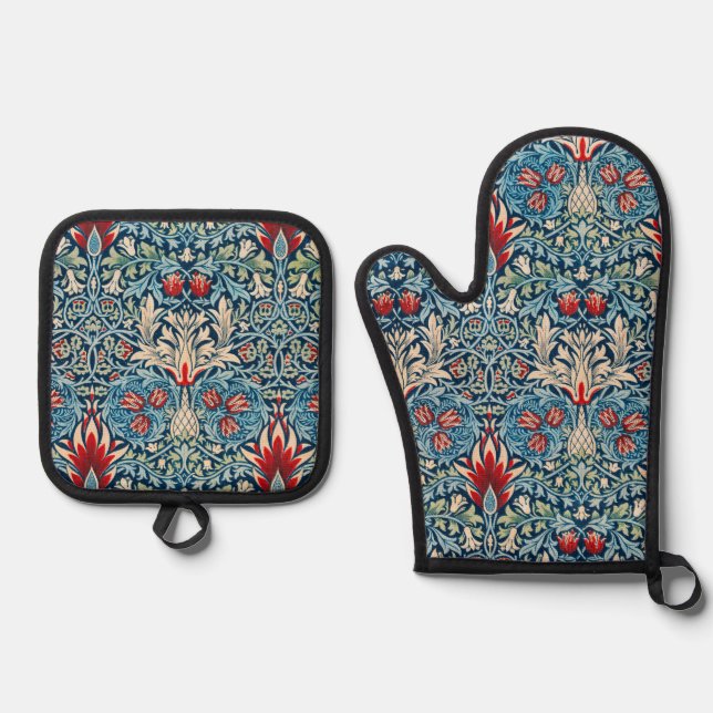 Set De Manoplas Cabeza de serpiente, William Morris (Anverso)