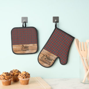 Set De Manoplas Caledonia moderna original escocés Tartán
