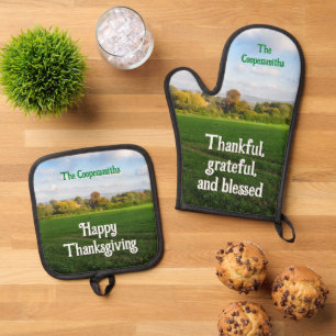 Set De Manoplas Campo otoñal - Personalizado