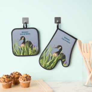 Set De Manoplas Canadá: Arte animal de ganso personalizado