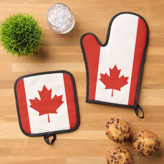 SET DE MANOPLAS CANADÁ MAPLE LEAF (De arriba hacia abajo)