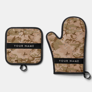 Set De Manoplas Canales de camuflaje del desierto, tu nombre, pers